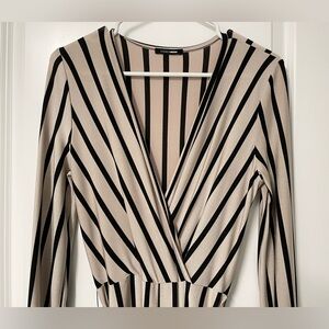 Long sleeve, wide pants one piece